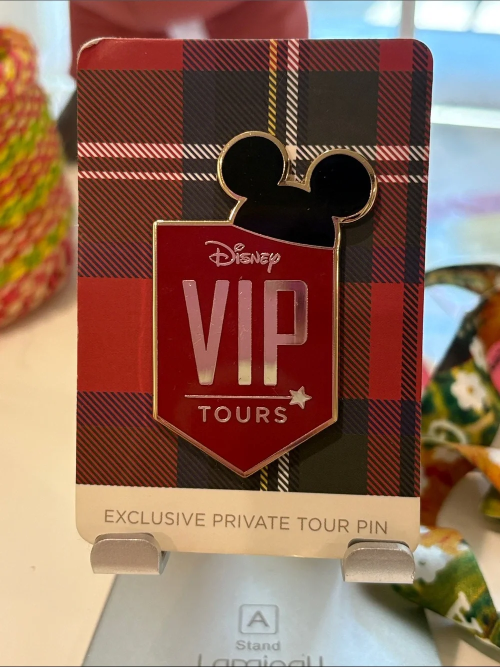 Disney Red and Black VIP Tours Enamel Pin